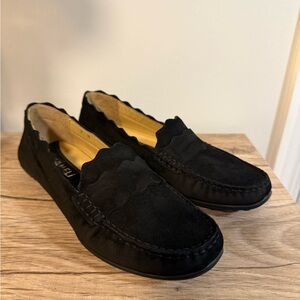 Vaneli Women's Black Suede Loafers Size 7
